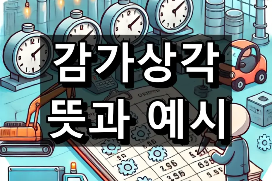 감가상각 뜻과 예시 대표 이미지